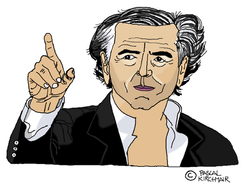 Cartoon: Bernard-Henri Levy (medium) by Pascal Kirchmair tagged karikatur,cartoon,france,frankreich,bernard,henri,levy,bhl,caricature,dessin,philosophe,karikatur,cartoon,france,frankreich,bernard,henri,levy,bhl,caricature,dessin,philosophe