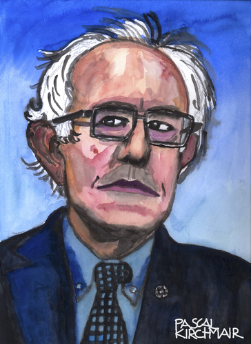 Cartoon: Bernie Sanders (medium) by Pascal Kirchmair tagged bernie,sanders,karikatur,caricature,portrait,radical,idea,cartoon,feel,the,bern,usa,elections,primaries,caucus,watercolour,aquarell,democrats,politiker,bernie,sanders,karikatur,caricature,portrait,radical,idea,cartoon,feel,the,bern,usa,elections,primaries,caucus,watercolour,aquarell,democrats,politiker