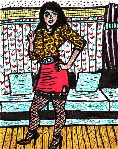 Cartoon: Bordsteinschwalbe (medium) by Pascal Kirchmair tagged bordsteinschwalbe,stray,alley,cat,pole,dance,dancer,dancing,venezuela,berlin,venezolanerin,im,kostüm,in,costume,table,tabledance,verrucht,burlesque,show,strip,striptease,ink,drawing,tusche,zeichnung,lingerie,art,arte,kunst,milf,mature,caricatura,cartoon,caricature,karikatur,illustration,dessin,pascal,kirchmair,portrait,retrato,ritratto,dibujo,desenho,powerfrau,sexy,sensual,sabrosa,ilustracion,ilustracao,dangerous,woman,domina,mistress,femdom,dominatrix,gefährlich,porträt,sensuelle,bdsm,sexo,erotik,erotic,erotismo,eroticism,erotisme,erotica,femme,frau,stripper,night,life,club,clubs,kitkat,nachtleben,techno,japan,japon,toyko,tokio,toquio,artwork,working,girl,worker,prostitution,whore,hure,prostitute,prostituierte,prostituee,prostituta,sexworker,bordsteinschwalbe,stray,alley,cat,pole,dance,dancer,dancing,venezuela,berlin,venezolanerin,im,kostüm,in,costume,table,tabledance,verrucht,burlesque,show,strip,striptease,ink,drawing,tusche,zeichnung,lingerie,art,arte,kunst,milf,mature,caricatura,cartoon,caricature,karikatur,illustration,dessin,pascal,kirchmair,portrait,retrato,ritratto,dibujo,desenho,powerfrau,sexy,sensual,sabrosa,ilustracion,ilustracao,dangerous,woman,domina,mistress,femdom,dominatrix,gefährlich,porträt,sensuelle,bdsm,sex,sexo,erotik,erotic,erotismo,eroticism,erotisme,erotica,femme,frau,stripper,night,life,club,clubs,kitkat,nachtleben,techno,japan,japon,toyko,tokio,toquio,artwork,working,girl,worker,prostitution,whore,hure,prostitute,prostituierte,prostituee,prostituta,sexworker