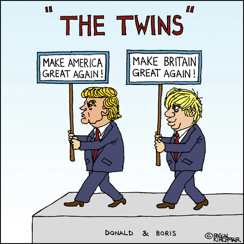 Image result for Cartoons of Boris and Brexit