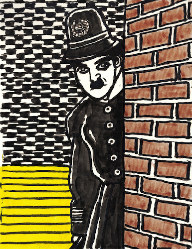 Cartoon: Charlie Chaplin (medium) by Pascal Kirchmair tagged charles,charlie,spencer,chaplin,actor,schauspieler,comedian,comedien,acteur,komiker,stummfilm,author,autor,autore,auteur,filmmaker,artist,art,hollywood,screenwriter,illustration,drawing,zeichnung,pascal,kirchmair,cartoon,caricature,karikatur,ilustracion,dibujo,desenho,ink,disegno,ilustracao,illustrazione,illustratie,dessin,de,presse,du,jour,of,the,day,tekening,teckning,cartum,vineta,comica,vignetta,caricatura,portrait,porträt,portret,retrato,ritratto,melone,tramp,slapstick,komödie,icon,polizist,polizei,police,officer,offizier,policia,polizia,vigile,poliziotto,guardia,policial,charles,charlie,spencer,chaplin,actor,schauspieler,comedian,comedien,acteur,komiker,stummfilm,author,autor,autore,auteur,filmmaker,artist,art,hollywood,screenwriter,illustration,drawing,zeichnung,pascal,kirchmair,cartoon,caricature,karikatur,ilustracion,dibujo,desenho,ink,disegno,ilustracao,illustrazione,illustratie,dessin,de,presse,du,jour,of,the,day,tekening,teckning,cartum,vineta,comica,vignetta,caricatura,portrait,porträt,portret,retrato,ritratto,melone,tramp,slapstick,komödie,icon,polizist,polizei,police,officer,offizier,policia,polizia,vigile,poliziotto,guardia,policial