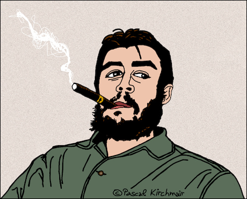 Cartoon: Che Guevara (medium) by Pascal Kirchmair tagged che,guevara,vignetta,vineta,comica,portrait,retrato,ritratto,cartoon,caricature,karikatur,illustration,dibujo,desenho,drawing,dessin,pascal,kirchmair,porträt,zeichnung,cuba,libre,kuba,havanna,cohiba,havana,habana,la,havane,avana,che,guevara,vignetta,vineta,comica,portrait,retrato,ritratto,cartoon,caricature,karikatur,illustration,dibujo,desenho,drawing,dessin,pascal,kirchmair,porträt,zeichnung,cuba,libre,kuba,havanna,cohiba,havana,habana,la,havane,avana