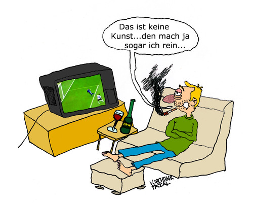 Cartoon: Couch Potato (medium) by Pascal Kirchmair tagged consumer,fernbedienungsathlet,sportkonsument,potato,couch,bierbauchtrainierer,extremraucher,kampftrinker,biertrinker,stubenhocker,sesselpupser,aufreißen,klappe,im,weltmeister,pseudofußballer,sports,consommateur,de,sport