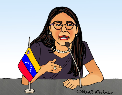 Cartoon: Delcy Rodriguez (medium) by Pascal Kirchmair tagged delcy,rodriguez,ministra,de,relaciones,exteriores,caricatura,karikatur,politica,abogada,politikerin,politik,cartoon,portrait,retrato,dibujo,desenho,venezuela,caricature,porträt,ritratto,disegno,dessin,zeichnung,cintiq,21ux,wacom,digital,art,canciller,delcy,rodriguez,ministra,de,relaciones,exteriores,caricatura,karikatur,politica,abogada,politikerin,politik,cartoon,portrait,retrato,dibujo,desenho,venezuela,caricature,porträt,ritratto,disegno,dessin,zeichnung,cintiq,21ux,wacom,digital,art,canciller