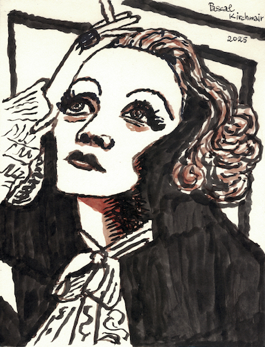 Cartoon: Der blaue Engel (medium) by Pascal Kirchmair tagged actress,marlene,dietrich,movie,angel,der,blaue,engel,lola,mortenson,norma,jeane,baker,furacao,sexpot,bombe,sexuelle,de,sexe,bombasse,sexy,sensual,sinnlich,sensuelle,blonde,bombshell,sexbombe,sexbomb,marilyn,monroe,ink,drawing,tusche,tuschezeichnung,schauspielerin,actrice,actriz,attrice,atriz,artist,art,hollywood,illustration,zeichnung,pascal,kirchmair,cartoon,caricature,karikatur,ilustracion,dibujo,desenho,disegno,ilustracao,illustrazione,illustratie,dessin,presse,du,jour,of,the,day,tekening,teckning,cartum,vineta,comica,vignetta,caricatura,portrait,porträt,portret,retrato,ritratto,kussmund,arte,kunst,artwork,porno,chic,pop,queen,burnt,sienna,germany,deutschland,allemagne,germania,alemania,actress,marlene,dietrich,movie,angel,der,blaue,engel,lola,mortenson,norma,jeane,baker,furacao,sexpot,bombe,sexuelle,de,sexe,bombasse,sexy,sensual,sinnlich,sensuelle,blonde,bombshell,sexbombe,sexbomb,marilyn,monroe,ink,drawing,tusche,tuschezeichnung,schauspielerin,actrice,actriz,attrice,atriz,artist,art,hollywood,illustration,zeichnung,pascal,kirchmair,cartoon,caricature,karikatur,ilustracion,dibujo,desenho,disegno,ilustracao,illustrazione,illustratie,dessin,presse,du,jour,of,the,day,tekening,teckning,cartum,vineta,comica,vignetta,caricatura,portrait,porträt,portret,retrato,ritratto,kussmund,arte,kunst,artwork,porn,porno,chic,pop,queen,burnt,sienna,germany,deutschland,allemagne,germania,alemania