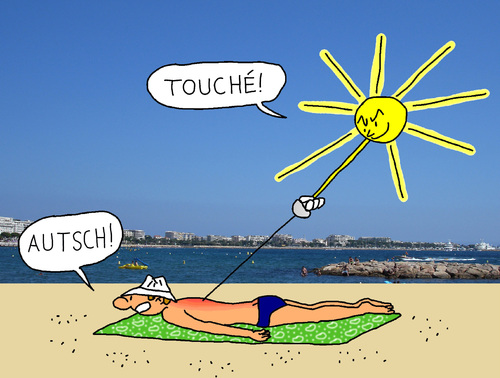 Der Sonnenstich By Pascal Kirchmair Media Culture Cartoon Toonpool