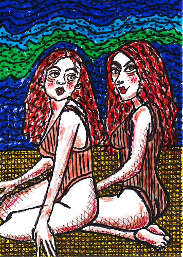 Cartoon: Die rothaarigen Schwestern (medium) by Pascal Kirchmair tagged die,rothaarigen,schwestern,the,red,haired,sisters,les,soeurs,rousses,las,hermanas,pelirrojas,le,sorelle,dai,capelli,rossi,as,irmas,ruivas,swimsuit,bathing,swimming,costume,beach,strand,sea,sun,badeanzug,sexy,ebony,boat,africa,bikini,meer,me,mare,mar,samba,karneval,do,carnaval,carioca,brasilianerin,rio,de,janeiro,copa,cabana,tänzerin,dancer,danseuse,brazil,brasil,bresil,brasile,elite,model,topmodel,top,strip,striptease,ink,drawing,tusche,zeichnung,lingerie,art,arte,kunst,caricatura,cartoon,caricature,karikatur,illustration,dessin,pascal,kirchmair,portrait,retrato,ritratto,dibujo,desenho,powerfrau,girl,sensual,sabrosa,ilustracion,ilustracao,woman,porträt,sensuelle,sexo,erotik,erotic,erotismo,eroticism,erotisme,erotica,femme,frau,supermodels,power,beaute,beauty,beautiful,pearl,perle,die,rothaarigen,schwestern,the,red,haired,sisters,les,soeurs,rousses,las,hermanas,pelirrojas,le,sorelle,dai,capelli,rossi,as,irmas,ruivas,swimsuit,bathing,swimming,costume,beach,strand,sea,sun,badeanzug,sexy,ebony,boat,africa,bikini,meer,me,mare,mar,samba,karneval,do,carnaval,carioca,brasilianerin,rio,de,janeiro,copa,cabana,tänzerin,dancer,danseuse,brazil,brasil,bresil,brasile,elite,model,topmodel,top,strip,striptease,ink,drawing,tusche,zeichnung,lingerie,art,arte,kunst,caricatura,cartoon,caricature,karikatur,illustration,dessin,pascal,kirchmair,portrait,retrato,ritratto,dibujo,desenho,powerfrau,girl,sensual,sabrosa,ilustracion,ilustracao,woman,porträt,sensuelle,sex,sexo,erotik,erotic,erotismo,eroticism,erotisme,erotica,femme,frau,supermodels,power,beaute,beauty,beautiful,pearl,perle