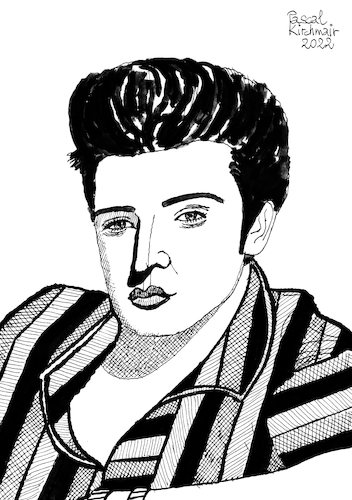 Elvis Presley By Pascal Kirchmair | Famous People Cartoon | TOONPOOL