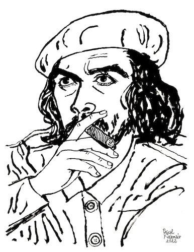 Cartoon: Ernesto - Che - Guevara (medium) by Pascal Kirchmair tagged ernesto,che,guevara,revolucion,cubana,cuba,libre,kuba,kubanische,revolution,havanna,speech,rede,habana,la,havane,havana,avana,rivoluzione,revolucao,guerrilleros,guerrilla,caricature,karikatur,ilustracion,illustration,pascal,kirchmair,dibujo,desenho,drawing,zeichnung,disegno,ilustracao,illustrazione,illustratie,dessin,de,presse,du,jour,art,of,the,day,tekening,teckning,cartum,vineta,comica,vignetta,caricatura,portrait,retrato,ritratto,portret,porträt,discurso,discours,discorso,arte,kunst,ink,tusche,tuschezeichnung,encre,chine,tinta,china,inchiostro,nanquim,ernesto,che,guevara,revolucion,cubana,cuba,libre,kuba,kubanische,revolution,havanna,speech,rede,habana,la,havane,havana,avana,rivoluzione,revolucao,guerrilleros,guerrilla,caricature,karikatur,ilustracion,illustration,pascal,kirchmair,dibujo,desenho,drawing,zeichnung,disegno,ilustracao,illustrazione,illustratie,dessin,de,presse,du,jour,art,of,the,day,tekening,teckning,cartum,vineta,comica,vignetta,caricatura,portrait,retrato,ritratto,portret,porträt,discurso,discours,discorso,arte,kunst,ink,tusche,tuschezeichnung,encre,chine,tinta,china,inchiostro,nanquim