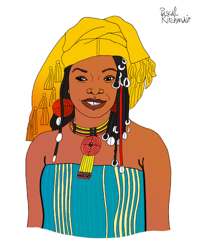 Cartoon: Fatoumata Diawara (medium) by Pascal Kirchmair tagged fatoumata,diawara,illustration,drawing,zeichnung,pascal,kirchmair,cartoon,caricature,karikatur,ilustracion,dibujo,desenho,ink,disegno,ilustracao,illustrazione,illustratie,dessin,de,presse,du,jour,art,of,the,day,tekening,teckning,cartum,vineta,comica,vignetta,caricatura,portrait,retrato,ritratto,portret,kunst,singer,songwriter,music,musician,musik,musikerin,mali,ivory,coast,cote,ivoire,elfenbeinküste,porträt,exotic,exotisch,exotik,exotique,exotica,exotico,esotico,esotica,france,frankreich,fatoumata,diawara,illustration,drawing,zeichnung,pascal,kirchmair,cartoon,caricature,karikatur,ilustracion,dibujo,desenho,ink,disegno,ilustracao,illustrazione,illustratie,dessin,de,presse,du,jour,art,of,the,day,tekening,teckning,cartum,vineta,comica,vignetta,caricatura,portrait,retrato,ritratto,portret,kunst,singer,songwriter,music,musician,musik,musikerin,mali,ivory,coast,cote,ivoire,elfenbeinküste,porträt,exotic,exotisch,exotik,exotique,exotica,exotico,esotico,esotica,france,frankreich