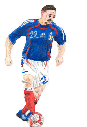 Cartoon: Franck Ribery (medium) by Pascal Kirchmair tagged französische,nationalmannschaft,frankreich,soccer,fußball,football,foot,france,fff,ribery,franck