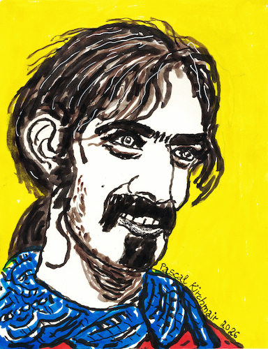 Cartoon: Frank Zappa (medium) by Pascal Kirchmair tagged bobby,brown,goes,down,frank,zappa,guitarrista,chitarrista,guitariste,gratteur,guitarist,gitarrist,musik,musiker,musician,music,producer,musikproduzent,soulmates,singer,songwriter,composer,illustration,drawing,zeichnung,pascal,kirchmair,cartoon,caricature,karikatur,ilustracion,dibujo,desenho,disegno,ilustracao,illustrazione,illustratie,dessin,de,presse,du,jour,tekening,teckning,cartum,vineta,comica,vignetta,caricatura,portrait,portret,retrato,ritratto,porträt,kunst,art,arte,artwork,rock,pop,roll,ink,nanquim,inchiostro,tinta,china,tusche,tuschezeichnung,bobby,brown,goes,down,frank,zappa,guitarrista,chitarrista,guitariste,gratteur,guitarist,gitarrist,musik,musiker,musician,music,producer,musikproduzent,soulmates,singer,songwriter,composer,illustration,drawing,zeichnung,pascal,kirchmair,cartoon,caricature,karikatur,ilustracion,dibujo,desenho,disegno,ilustracao,illustrazione,illustratie,dessin,de,presse,du,jour,tekening,teckning,cartum,vineta,comica,vignetta,caricatura,portrait,portret,retrato,ritratto,porträt,kunst,art,arte,artwork,rock,pop,roll,ink,nanquim,inchiostro,tinta,china,tusche,tuschezeichnung