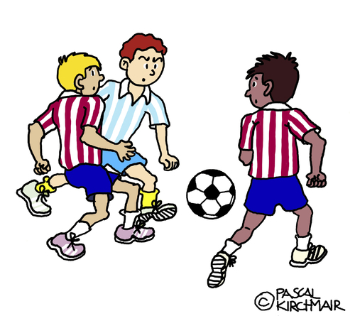 Cartoon: Fußball (medium) by Pascal Kirchmair tagged foot,vignetta,game,spiel,fußball,soccer,football,cartoon,karikatur,caricature,illustration,foot,vignetta,game,spiel,fußball,soccer,football,cartoon,karikatur,caricature,illustration