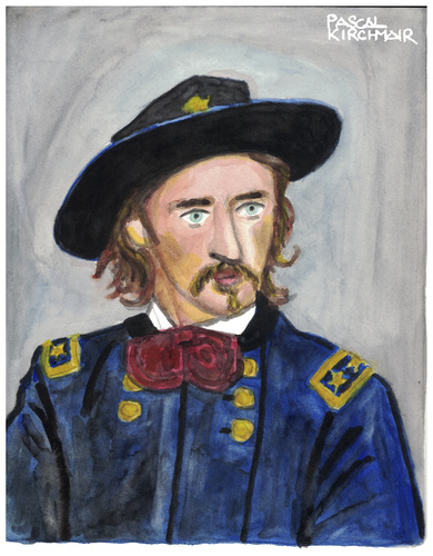 Cartoon: General Custer (medium) by Pascal Kirchmair tagged general,george,armstrong,custer,little,bighorn,black,hills,portrait,retrato,ritratto,caricature,karikatur,vignetta,dessin,zeichnung,drawing,illustration,dibujo,desenho,general,george,armstrong,custer,little,bighorn,black,hills,portrait,retrato,ritratto,caricature,karikatur,vignetta,dessin,zeichnung,drawing,illustration,dibujo,desenho