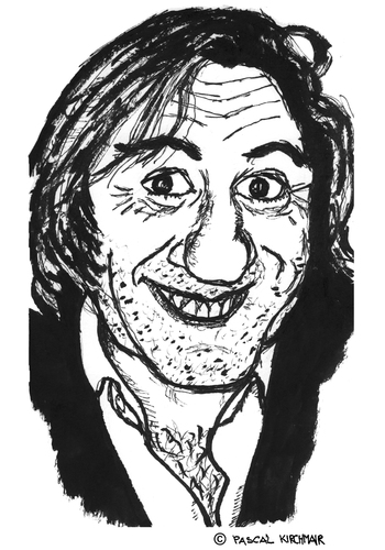 Cartoon: Gerard Depardieu (medium) by Pascal Kirchmair tagged gerard,depardieu,cinema,francais,französisches,kino,caricature,karikatur,cartoon,portrait