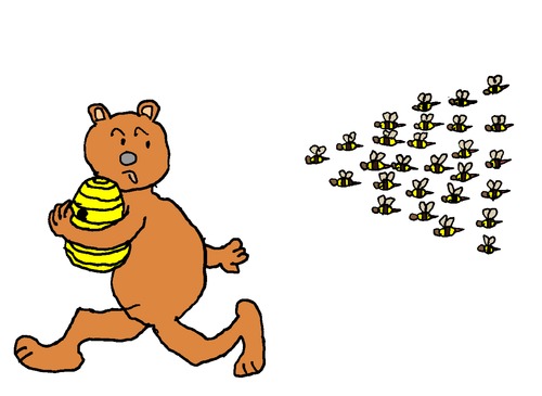 Honey Bear By Pascal Kirchmair | Nature Cartoon | TOONPOOL