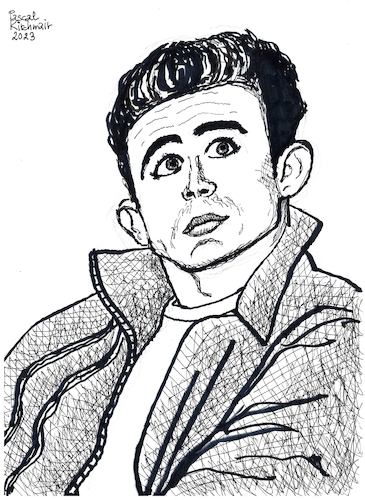 Cartoon: James Dean (medium) by Pascal Kirchmair tagged actors,studio,lee,strasberg,james,dean,east,of,eden,indiana,manhattan,new,york,upper,side,academy,awards,oscar,oscars,author,autor,autore,auteur,filmmaker,artist,art,hollywood,illustration,drawing,zeichnung,pascal,kirchmair,cartoon,caricature,karikatur,ilustracion,dibujo,desenho,ink,disegno,ilustracao,illustrazione,illustratie,dessin,de,presse,du,jour,the,day,tekening,teckning,cartum,vineta,comica,vignetta,caricatura,portrait,porträt,portret,retrato,ritratto,actor,acting,schauspieler,rebell,rebel,without,cause,clue,giant,arte,kunst,artwork,sexy,sensual,sensuel,actors,studio,lee,strasberg,james,dean,east,of,eden,indiana,manhattan,new,york,upper,side,academy,awards,oscar,oscars,author,autor,autore,auteur,filmmaker,artist,art,hollywood,illustration,drawing,zeichnung,pascal,kirchmair,cartoon,caricature,karikatur,ilustracion,dibujo,desenho,ink,disegno,ilustracao,illustrazione,illustratie,dessin,de,presse,du,jour,the,day,tekening,teckning,cartum,vineta,comica,vignetta,caricatura,portrait,porträt,portret,retrato,ritratto,actor,acting,schauspieler,rebell,rebel,without,cause,clue,giant,arte,kunst,artwork,sexy,sensual,sensuel