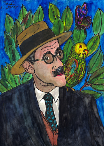 James Joyce visita a Frida James Joyce visita a Frida