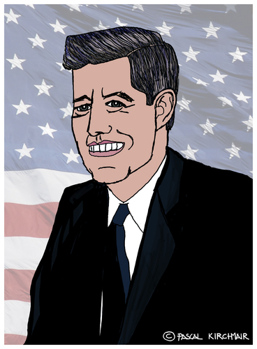 Cartoon: John F. Kennedy (medium) by Pascal Kirchmair tagged john,kennedy,jfk,caricature,karikatur,portrait,usa,president,präsident,john,kennedy,jfk,caricature,karikatur,portrait,usa,president,präsident