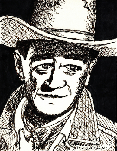 Cartoon: John Wayne (medium) by Pascal Kirchmair tagged sombrero,de,vaquero,marion,robert,morrison,john,wayne,the,duke,sexy,stetson,10,ten,gallon,cowboy,hat,hut,cowboyhut,chapeau,spiel,mir,das,lied,vom,tod,era,una,volta,il,wild,western,far,west,once,upon,time,in,artist,art,hollywood,illustration,drawing,zeichnung,pascal,kirchmair,cartoon,caricature,karikatur,ilustracion,dibujo,desenho,ink,disegno,ilustracao,illustrazione,illustratie,dessin,presse,du,jour,of,day,tekening,teckning,cartum,vineta,comica,vignetta,caricatura,portrait,porträt,portret,retrato,ritratto,actor,acting,schauspieler,watercolour,watercolor,ein,mann,sieht,rot,kunst,arte,artwork,sombrero,de,vaquero,marion,robert,morrison,john,wayne,the,duke,sexy,stetson,10,ten,gallon,cowboy,hat,hut,cowboyhut,chapeau,spiel,mir,das,lied,vom,tod,era,una,volta,il,wild,western,far,west,once,upon,time,in,artist,art,hollywood,illustration,drawing,zeichnung,pascal,kirchmair,cartoon,caricature,karikatur,ilustracion,dibujo,desenho,ink,disegno,ilustracao,illustrazione,illustratie,dessin,presse,du,jour,of,day,tekening,teckning,cartum,vineta,comica,vignetta,caricatura,portrait,porträt,portret,retrato,ritratto,actor,acting,schauspieler,watercolour,watercolor,ein,mann,sieht,rot,kunst,arte,artwork
