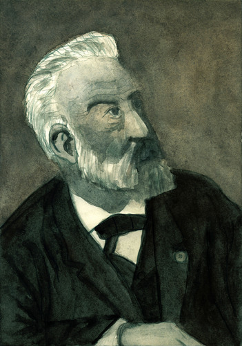 Cartoon: Jules Verne (medium) by Pascal Kirchmair tagged jules,verne,schriftsteller,romancier,roman,nantes,die,reise,zum,mittelpunkt,der,erde,zwanzigtausend,meilen,unter,dem,meer,um,in,achtzig,tagen