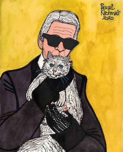 Karl Lagerfeld and Choupette Karl Lagerfeld and Choupette