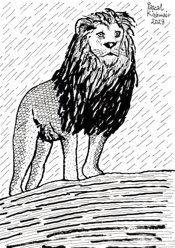 Cartoon: Löwe (medium) by Pascal Kirchmair tagged lion,leao,leon,leo,leone,löwe,dessin,zeichnung,portrait,retrato,ritratto,porträt,art,arte,kunst,predator,raubkatze,predateur,felin,felino,fauve,predador,predatore,big,cat,cats,katzen,gatos,gatti,chats,illustration,ink,drawing,pascal,kirchmair,cartoon,caricature,karikatur,ilustracion,dibujo,desenho,disegno,ilustracao,illustrazione,illustratie,de,presse,tekening,teckning,cartum,vineta,comica,vignetta,caricatura,tusche,tuschezeichnung,encre,chine,tinta,china,inchiostro,nanquim,artwork,lion,leao,leon,leo,leone,löwe,dessin,zeichnung,portrait,retrato,ritratto,porträt,art,arte,kunst,predator,raubkatze,predateur,felin,felino,fauve,predador,predatore,big,cat,cats,katzen,gatos,gatti,chats,illustration,ink,drawing,pascal,kirchmair,cartoon,caricature,karikatur,ilustracion,dibujo,desenho,disegno,ilustracao,illustrazione,illustratie,de,presse,tekening,teckning,cartum,vineta,comica,vignetta,caricatura,tusche,tuschezeichnung,encre,chine,tinta,china,inchiostro,nanquim,artwork