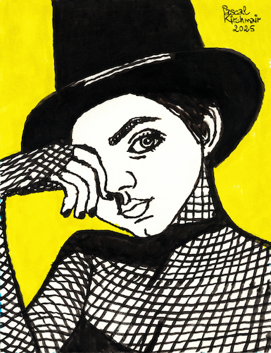 Mädchen mit Zylinder