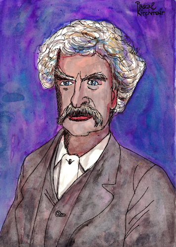 Cartoon: Mark Twain (medium) by Pascal Kirchmair tagged mark,twain,portrait,retrato,pascal,kirchmair,caricature,caricatura,illustration,dibujo,drawing,ritratto,cartoon,karikatur,author,schriftsteller,ilustracion,ilustracao,illustratie,tekening,illustrazione,zeichnung,desenho,cartum,disegno,dessin,usa,mark,twain,portrait,retrato,pascal,kirchmair,caricature,caricatura,illustration,dibujo,drawing,ritratto,cartoon,karikatur,author,schriftsteller,ilustracion,ilustracao,illustratie,tekening,illustrazione,zeichnung,desenho,cartum,disegno,dessin,usa