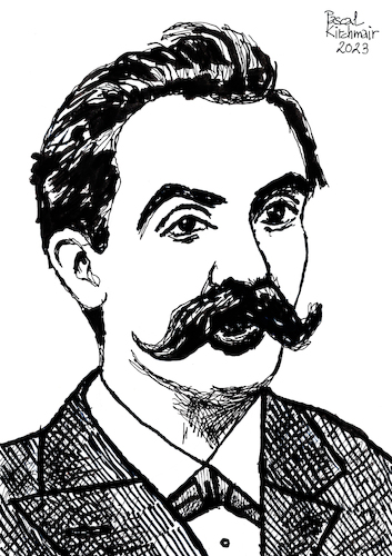 Cartoon: Mihai Eminescu (medium) by Pascal Kirchmair tagged mihai,eminescu,rumania,berlin,berlino,romania,rumänien,roumanie,literatur,literature,schriftsteller,author,autor,autore,auteur,writer,illustration,ink,drawing,tusche,tuschezeichnung,zeichnung,pascal,kirchmair,cartoon,caricature,karikatur,ilustracion,dibujo,desenho,disegno,ilustracao,illustrazione,illustratie,dessin,de,presse,du,jour,art,of,the,day,tekening,teckning,cartum,vineta,comica,vignetta,caricatura,portrait,porträt,portret,retrato,ritratto,arte,kunst,artwork,mihai,eminescu,rumania,berlin,berlino,romania,rumänien,roumanie,literatur,literature,schriftsteller,author,autor,autore,auteur,writer,illustration,ink,drawing,tusche,tuschezeichnung,zeichnung,pascal,kirchmair,cartoon,caricature,karikatur,ilustracion,dibujo,desenho,disegno,ilustracao,illustrazione,illustratie,dessin,de,presse,du,jour,art,of,the,day,tekening,teckning,cartum,vineta,comica,vignetta,caricatura,portrait,porträt,portret,retrato,ritratto,arte,kunst,artwork