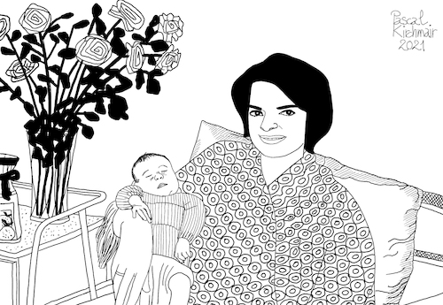 Cartoon: My mother and me (medium) by Pascal Kirchmair tagged maman,bebe,baby,mutter,mama,familie,family,la,famille,famiglia,familia,mother,child,kind,son,fils,figlio,bambino,ink,tusche,tuschezeichnung,portrait,retrato,ritratto,porträt,illustration,drawing,zeichnung,pascal,kirchmair,cartoon,caricature,karikatur,ilustracion,dibujo,desenho,disegno,ilustracao,illustrazione,illustratie,dessin,de,presse,du,jour,art,of,the,day,tekening,teckning,cartum,vineta,comica,vignetta,caricatura,portret,filho,me,moi,ich,maman,bebe,baby,mutter,mama,familie,family,la,famille,famiglia,familia,mother,child,kind,son,fils,figlio,bambino,ink,tusche,tuschezeichnung,portrait,retrato,ritratto,porträt,illustration,drawing,zeichnung,pascal,kirchmair,cartoon,caricature,karikatur,ilustracion,dibujo,desenho,disegno,ilustracao,illustrazione,illustratie,dessin,de,presse,du,jour,art,of,the,day,tekening,teckning,cartum,vineta,comica,vignetta,caricatura,portret,filho,me,moi,ich