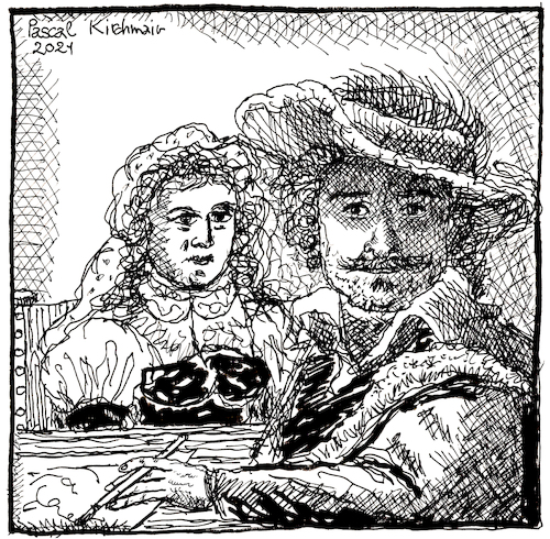 Rembrandt und Saskia Rembrandt und Saskia