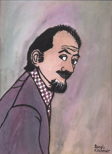 Cartoon: Ronald Searle (medium) by Pascal Kirchmair tagged gouache,aquarell,watercolour,portrait,karikatur,caricature,searle,ronald,ronald,searle,caricature,karikatur,portrait,watercolour,aquarell,gouache