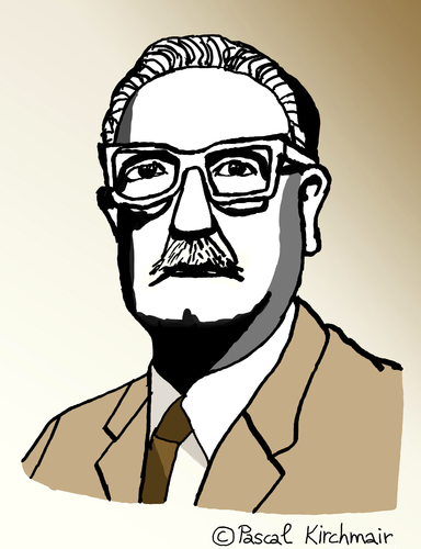 Cartoon: Salvador Allende (medium) by Pascal Kirchmair tagged portrait,allende,salvador,präsident,presidente,chile,vignetta,cartoon,karikatur,caricature,socialista,revolucion,heroe,salvador,allende,portrait,caricature,karikatur,cartoon,vignetta,chile,presidente,präsident,heroe,revolucion,socialista