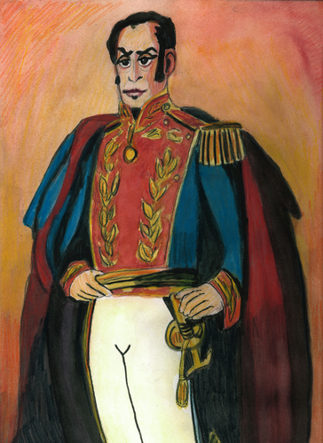 Cartoon: Simon Bolivar (medium) by Pascal Kirchmair tagged unabhängigkeit,kämpfer,freiheit,kreole,kolumbien,hugo,chavez,simon,bolivar,nationalheld,venezuela,südamerika,befreier