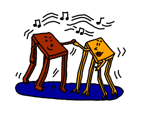 Cartoon: Table dance (medium) by Pascal Kirchmair tagged table,dance,dancing