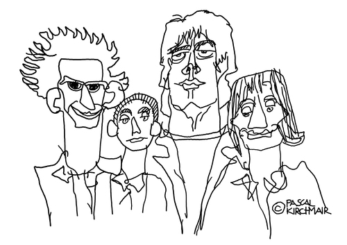Cartoon: The Rolling Stones (medium) by Pascal Kirchmair tagged keith,music,pop,roll,rock,bild,drawing,zeichnung,illustration,dessin,portrait,cartoon,karikatur,caricature,stones,rolling,richards,charlie,watts,mick,jagger,ron,wood,rolling,stones,caricature,karikatur,cartoon,portrait,dessin,illustration,zeichnung,drawing,bild,rock,roll,pop,music