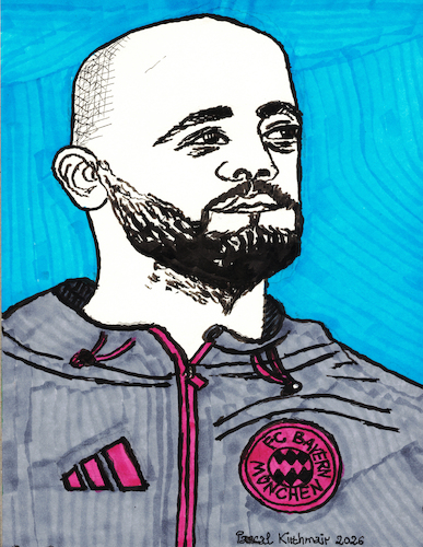 Cartoon: Vincent Kompany (medium) by Pascal Kirchmair tagged vincent,kompany,fc,bayern,münchen,munich,coach,trainer,maillot,football,fußball,futeball,futbol,foot,player,world,champion,du,monde,sport,sports,ink,tusche,tuschezeichnung,portrait,retrato,ritratto,porträt,illustration,drawing,zeichnung,pascal,kirchmair,cartoon,caricature,karikatur,ilustracion,dibujo,desenho,disegno,ilustracao,illustrazione,illustratie,dessin,de,presse,jour,art,of,the,day,tekening,teckning,cartum,vineta,comica,vignetta,caricatura,portret,cup,soccer,wm,weltmeister,campeon,mundo,mundial,campione,del,mondo,mondiale,campeao,do,arte,artwork,kunst,calcio,bundesliga,deutschland,germany,alemania,allemagne,germania,alemanha,belgien,belgique,belgium,vincent,kompany,fc,bayern,münchen,munich,coach,trainer,maillot,football,fußball,futeball,futbol,foot,player,world,champion,du,monde,sport,sports,ink,tusche,tuschezeichnung,portrait,retrato,ritratto,porträt,illustration,drawing,zeichnung,pascal,kirchmair,cartoon,caricature,karikatur,ilustracion,dibujo,desenho,disegno,ilustracao,illustrazione,illustratie,dessin,de,presse,jour,art,of,the,day,tekening,teckning,cartum,vineta,comica,vignetta,caricatura,portret,cup,soccer,wm,weltmeister,campeon,mundo,mundial,campione,del,mondo,mondiale,campeao,do,arte,artwork,kunst,calcio,bundesliga,deutschland,germany,alemania,allemagne,germania,alemanha,belgien,belgique,belgium