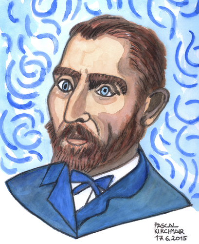 Vincent van Gogh By Pascal Kirchmair | Famous People Cartoon | TOONPOOL