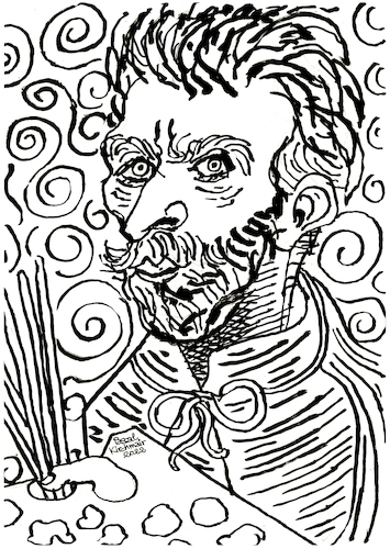 Cartoon: Vincent van Gogh (medium) by Pascal Kirchmair tagged bild,picture,vincent,van,gogh,artist,artiste,artista,kunst,künstler,illustration,ink,drawing,tusche,tuschezeichnung,encre,de,chine,tinta,china,inchiostro,zeichnung,pascal,kirchmair,cartoon,caricature,karikatur,ilustracion,dibujo,desenho,disegno,ilustracao,illustrazione,illustratie,dessin,presse,tekening,teckning,cartum,vineta,comica,vignetta,caricatura,portrait,porträt,portret,retrato,ritratto,art,arte,bild,picture,vincent,van,gogh,artist,artiste,artista,kunst,künstler,illustration,ink,drawing,tusche,tuschezeichnung,encre,de,chine,tinta,china,inchiostro,zeichnung,pascal,kirchmair,cartoon,caricature,karikatur,ilustracion,dibujo,desenho,disegno,ilustracao,illustrazione,illustratie,dessin,presse,tekening,teckning,cartum,vineta,comica,vignetta,caricatura,portrait,porträt,portret,retrato,ritratto,art,arte