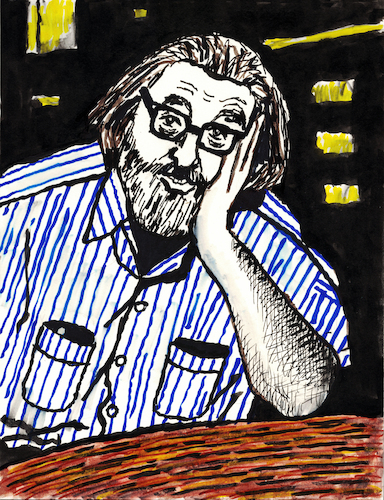 Cartoon: William Maxwell Gaines (medium) by Pascal Kirchmair tagged bill,mad,magazine,william,maxwell,gaines,magazin,comic,comics,humour,humor,artist,artiste,artista,kunst,künstler,illustration,sepia,ink,drawing,tusche,tuschezeichnung,zeichnung,pascal,kirchmair,cartoon,caricature,karikatur,ilustracion,dibujo,desenho,disegno,ilustracao,illustrazione,illustratie,dessin,de,presse,du,jour,art,of,the,day,tekening,teckning,cartum,vineta,comica,vignetta,caricatura,portrait,porträt,portret,retrato,ritratto,arte,popart,bill,mad,magazine,william,maxwell,gaines,magazin,comic,comics,humour,humor,artist,artiste,artista,kunst,künstler,illustration,sepia,ink,drawing,tusche,tuschezeichnung,zeichnung,pascal,kirchmair,cartoon,caricature,karikatur,ilustracion,dibujo,desenho,disegno,ilustracao,illustrazione,illustratie,dessin,de,presse,du,jour,art,of,the,day,tekening,teckning,cartum,vineta,comica,vignetta,caricatura,portrait,porträt,portret,retrato,ritratto,arte,popart