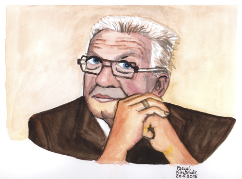 Cartoon: Winfried Kretschmann (medium) by Pascal Kirchmair tagged winfried,kretschmann,portrait,karikatur,caricature,aquarell,ministerpräsident,baden,württemberg,winfried,kretschmann,portrait,karikatur,caricature,aquarell,ministerpräsident,baden,württemberg