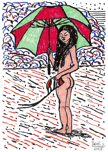 Woman with Umbrella