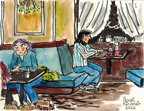 Zeichnen im Cafe Central Zeichnen im Cafe Central