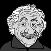 Cartoon: Albert Einstein (small) by Pascal Kirchmair tagged cartoon,fisico,physics,teoria,della,relativita,theorie,de,la,relativite,relatividad,theory,of,relativity,restreinte,albert,einstein,relativitätstheorie,mc,relative,physiker,physicien