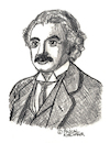 Cartoon: Albert Einstein (small) by Pascal Kirchmair tagged albert einstein drawing illustration portrait retrato dibujo pascal kirchmair dessin portret tekening cartum ink desenho ilustracion ilustracao ritratto