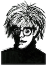 Cartoon: Andy Warhol (small) by Pascal Kirchmair tagged marilyn,monroe,andy,warhol,la,los,angeles,artist,artiste,artista,kunst,künstler,illustration,figure,drawing,marker,ink,art,arte,dibujo,artwork,tusche,encre,de,chine,inchiostro,tinta,china,ilustracao,ilustracion,zeichnung,bild,picture,colour,color,colors,tuschezeichnung,pascal,kirchmair,cartoon,caricature,karikatur,desenho,disegno,illustrazione,illustratie,dessin,presse,tekening,teckning,cartum,vineta,comica,vignetta,caricatura,portrait,porträt,portret,retrato,ritratto,painting,dipinto,pintura,pittura,peinture,cuadro,quadro,image,imagen,pic,copic,markers,gay,schwul
