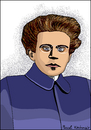 Cartoon: Antonio Gramsci (small) by Pascal Kirchmair tagged antonio,gramsci,portrait,retrato,ritratto,italia,disegno,dibujo,dessin,karikatur,caricature,cartoon,schriftsteller,zeichnung,drawing,desenho,politician,politics,journalist,marxism,communism,kommunismus,philosoph