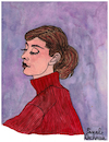 Cartoon: Audrey Hepburn (small) by Pascal Kirchmair tagged audrey,hepburn,portrait,drawing,illustration,retrato,ritratto,pascal,kirchmair,dibujo,zeichnung,karikatur,caricature,cartoon,ilustracao,ilustracion,tekening,portret,cartum,tolochenaz,ixelles,elsene,illustratie,belgium,hollywood,usa,illustrazione