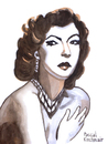 Cartoon: Ava Gardner (small) by Pascal Kirchmair tagged ava gardner caricature karikatur portrait cartoon dessin vignetta hollywood star diva grande dame fifties golden age